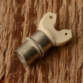 Brenner für Carbidlaterne, Ausf. " Doppelbrenner" für größere Laternen ab 80 mm Lichtaustritt mit konischem Stecksockel 