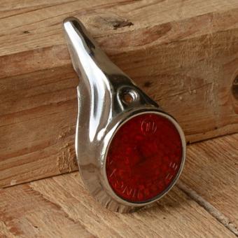 Rücklichtkappe für Secura Rücklicht, Blech verchromt, D=35mm, L=70mm 