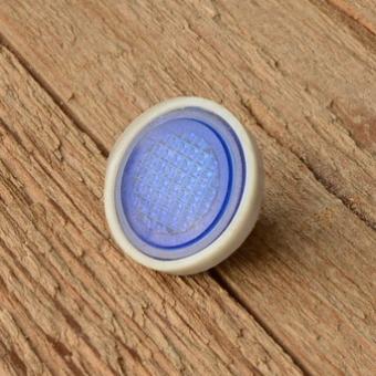 Rückstrahler, Kunststoffgehäuse, blauer Strahleneinsatz 