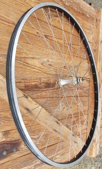 Vorderrad, 28 ", Alufelge für Drahtreifen, Sport-Rennrad, 2 mm Speichen, alte Neuware! 