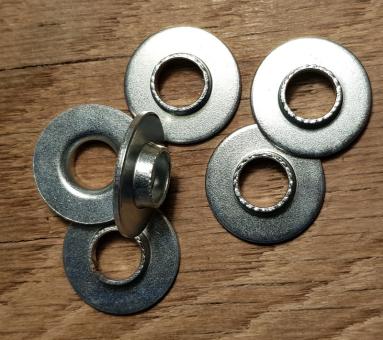 Unterlegscheibe für VR-Nabe mit 7,9 mm Achse, mit Ausfallsicherung, verzinkt, D=20/10/8 mm, 1 Stück 