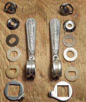 Schalthebel Satz "CAMPAGNOLO Record", 5-6-fach, orig. 60-80er Jahre, alte Neuware ! 