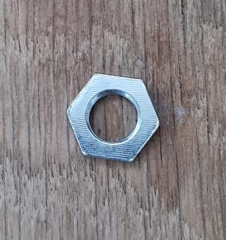 Kontermutter HR, FG 9,5mm, cadmiert, orig. Altbestand, 3 mm stark, SW 15 