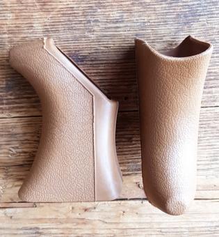 Bremshebel Überzug AERO, braun, neutral,  passend für div. Bremshebel 60-80 er Jahre, u.a. Shimano und Weinmann, Neuauflage    