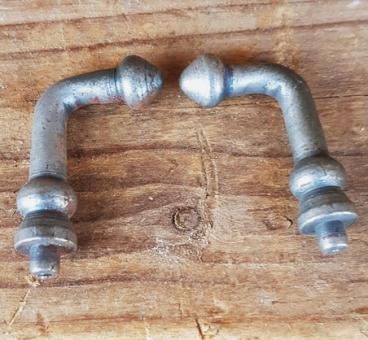 Pumpenhalter zum einlöten, orig. 50-80er Jahre,  sehr stabil, Paarpreis 