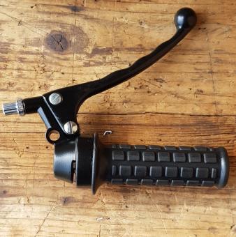 Gasgriff m. Bremshebel, universell für. Hilfsmotor, Mofa und  Moped mit 22 mm Lenker, schwarz 