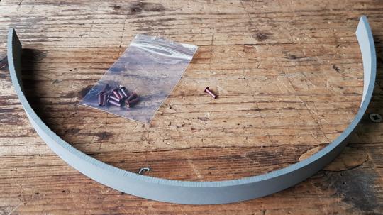 Bremsbeläge für Motorfahrrad, Moped etc. , B=20mm, 4mm dick, 50 cm Stück, frische Qualitätsware! OHNE Niete !!! 