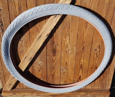 Fahrrad Reifen, 28 x 1,75 (47-622), ungemarkt, grau, klassisches Modell, sehr stabile Ausführung, HiMo tauglich! 