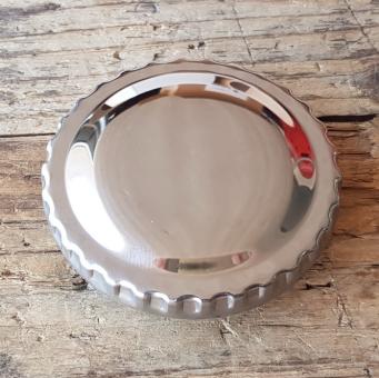 Tankdeckel "Typ CAWI", Nachfertigung, Bajonet, verchromt, f. 40mm Tankstutzen, aussen ca. 64mm 