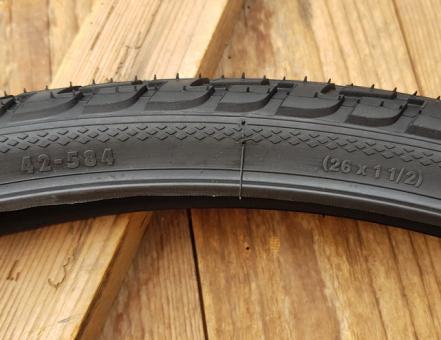 Fahrrad Reifen "CONTINENTAL" 26  x 1 1/2, 42-584 (Ballon),  Achtung  ETRTO Mass 584 ! 