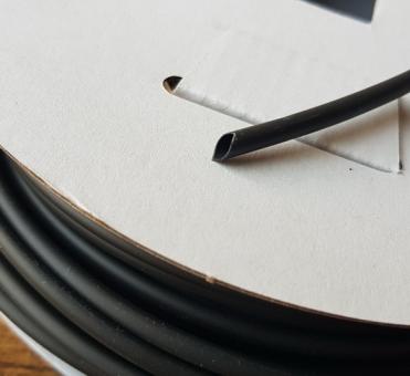 Schrumpfschlauch 3,2 auf 1,6 mm, schwarz, unverzichtbar bei Kabelverlegungen am Fahrzeug, (Verbindungen, Feuchtigkeitsschutz) 