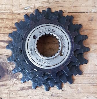 Freilaufkranz "ATOM", 4-fach, Standardgewinde 1.375" x 24 tpi, orig. Altbestand, 14-16-18-20, NOS 50-60er J. 