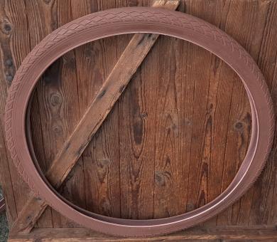 Fahrrad Reifen, 28 x 1,75 (47-622), ungemarkt, braun, klassisches Modell, sehr stabile Ausführung, HiMo tauglich! 