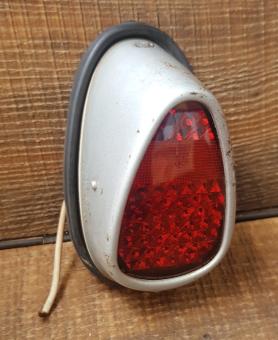 UNON Moped Rücklicht, Typ JRU830, gebraucht im guten Zustand, orig. 60er Jahre, Echtglas Einsatz 
