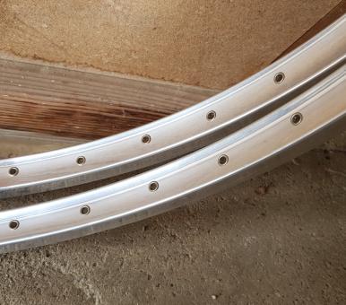 Felge f. Drahtreifen "ALESA " , 28" (22 x 622 / 700C) ), Aluminium konkav!, geöst, 36 Loch, f. Randonneure/Reiseräder 70-90er Jahre 