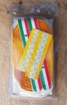 Lenkerband "AMBROSIO", gelb, klassisches Lenkerband der 80/90er Jahre, NOS       