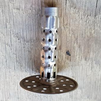 RIEMANN Karbidlaternen Bechereinsatz, Durchmesser Blech: 43 mm,  are, orig. alte Neuware !, ggf. mit leichter Patina   