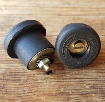 Lenkerendstopfen  VELOX, made in france, Gummi schwarz,  orig. Altbestand 