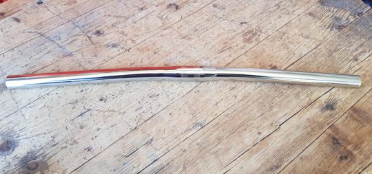 Lenker " Messengerbike ", VERNICKELT, flach, gerade Form,   22 mm, Breite 530 mm, Klemmung 25,4 mm, NOS , ca. 20 Jahre alt 