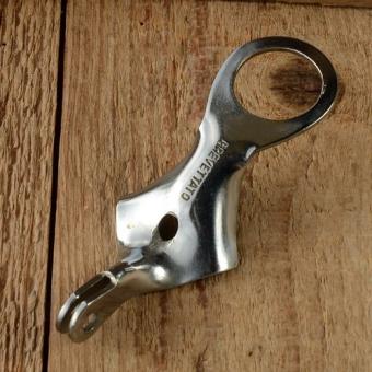 Lampenhalter "BREVETTATO", verchromt, L=120mm, f. Gabelschaft 