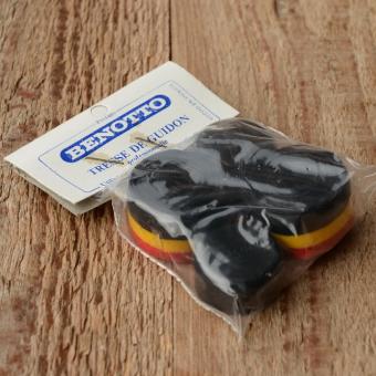 Lenkerband "BENOTTO", schwarz-gelb-rot, incl. Lenkerstopfen 
