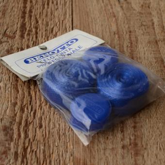 Lenkerband "BENOTTO", blau, incl. Lenkerstopfen, der Klassiker der 70/80er Jahre, ewig haltend und immer schön! NOS 