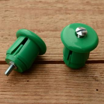 Lenkerendstopfen "UNIVERSELL", grün, Kunststoff, orig. Altbestand 