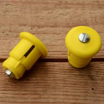 Lenkerendstopfen "UNIVERSELL", gelb, Kunststoff, orig. Altbestand 