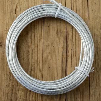 Bowdenzug Außenhülle, chromsilber , Durchmesser außen 5.0mm, Durchmesser innen 2.5mm, pro Meter 