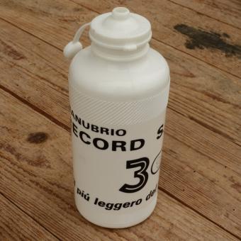 Trinkflasche "3 ttt", weiss, Kunststoff, orig. Altbestand, 70/80er Jahre, NOS 