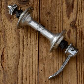 Nabe Vorderrad "GIPIEMME", Aluminium, 60/70er Jahre, NOS, 36Loch,  incl. Schnellspannachse 