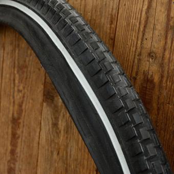 Fahrrad Reifen, "SWALLOW", 28 x 1,75 (47-622), altes Profil, schwarz mit Reflexstreifen 