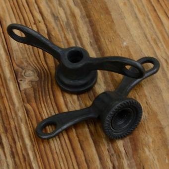 Flügelmutter, brüniert, FG 9.5mm,  für Sportrad Hinterachse, rarer orig. Altbestand 30/40er Jahre, Preis pro Stück !!! 