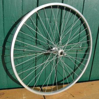 Laufrad vorn 26 Zoll (20-559) für Drahtbereifung, Alu, Speichen verzinkt 