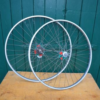 Laufradsatz 28 Zoll "Mayweg"-Felgen 28 x 1,75, Breite 28 mm, Vorderradnabe von "Dürkopp" 