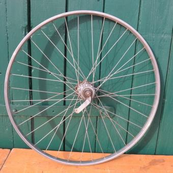 Laufrad hinten 28 x 1,75, Torpedo-Dreigang-Nabe Typ 515, Felge "Weinmann-Inox", Breite 29 mm 