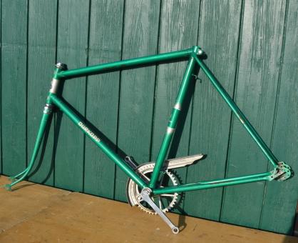 Fahrradrahmen "Dürkopp" 26 Zoll, grün metallic, Rahmenhöhe 55 cm 
