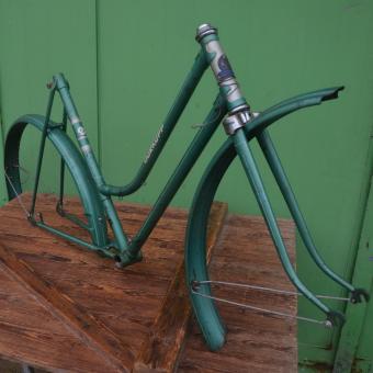 Fahrradrahmen "Dürkopp", Damenausführung 26 Zoll, 50er Jahre, Rahmenhöhe 54 cm, Rahmennummer 2218XXX 