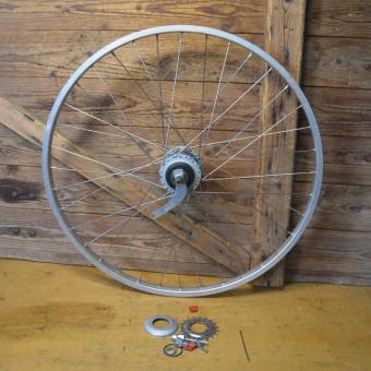 Laufrad hinten 24 Zoll, (559-19C) Alufelge, Breite 25 mm, "Sachs Spectro S7-Nabe", 