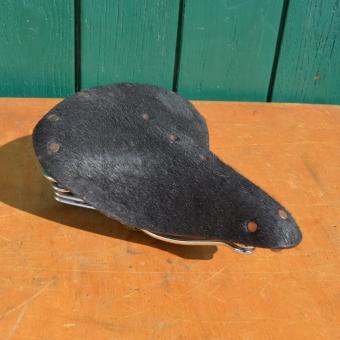 Sattel "Brooks" Natur-Rindshaar schwarz!  