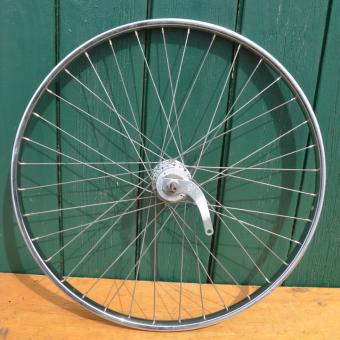 Laufrad hinten 24 x 2 (20-507) verchromt, Sachs 3-Gang Nabe, Speichen verzinkt 