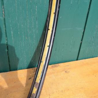 Felge 28 x 1,75, für Drahtbereifung, 36-loch, Holzdekor, 