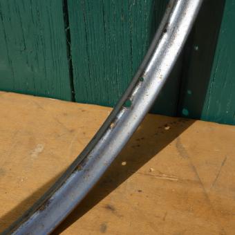 Felge 28 x 1,75 für Drahtbereifung, 36-loch, Breite 37,5 mm, verchromt, Patina 