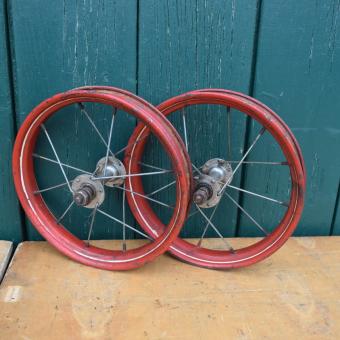 Laufräder für Kinderroller 12 Zoll, Breite 35 mm, Außendurchmesser ca. 217 mm, Einbaumaß 80 mm 