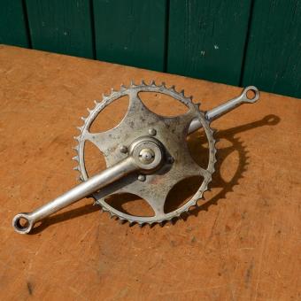 Tretlager Glockenausführung , 20er Jahre, vernickelt, mit 38 mm Schalen 