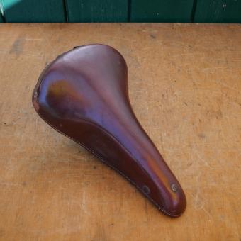 Sattel "Lepper Super Elasco", hochwertiger Ledersattel, mittelbraun, 