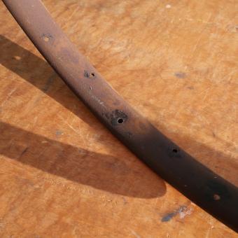 Wulstfelge 28 x 1,5 Breite 33 mm, Aussendurchmesser 650 mm,  36-loch, stärkere Patina, siehe Bilder 