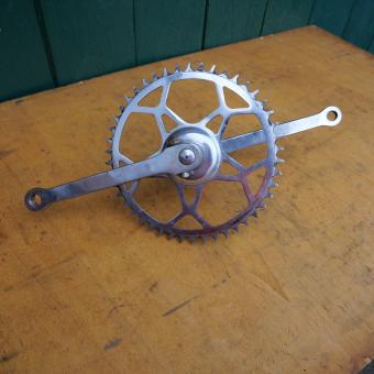 Tretlager "PWB" Keilausführung, komplett 50/60er Jahre für 40 x 70mm Gehäuse 