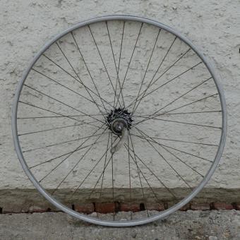 Hinterrad, 28 " (622-24), Alu "SCHÜRMANN", 28mm breit, Nabe F+S (B) , gebraucht 