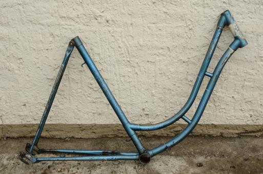 Fahrradrahmen "NSU",  Damenausf., Sport, 26 Zoll , RH=55cm, orig. 50er J., ohne Gabel,  ohne Tretlager 